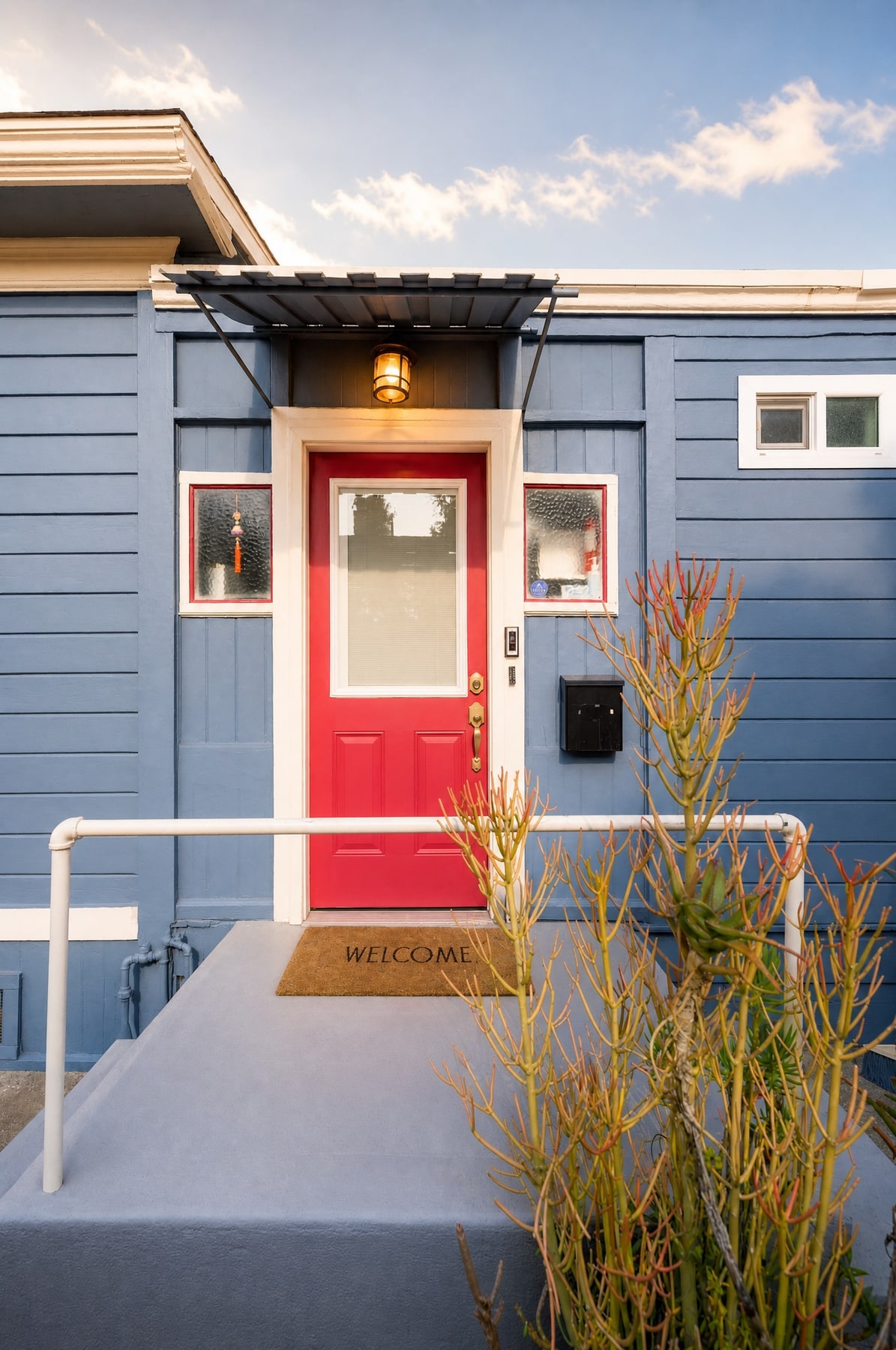 Natural finish after entry exterior